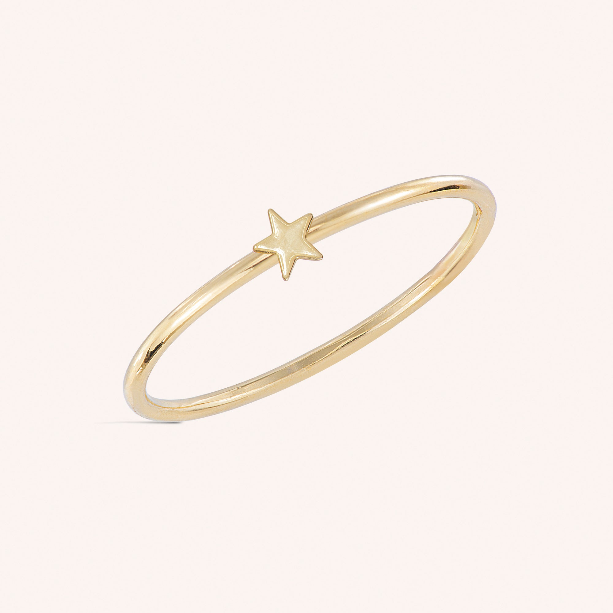 14k fester Gold Mini -Sternring