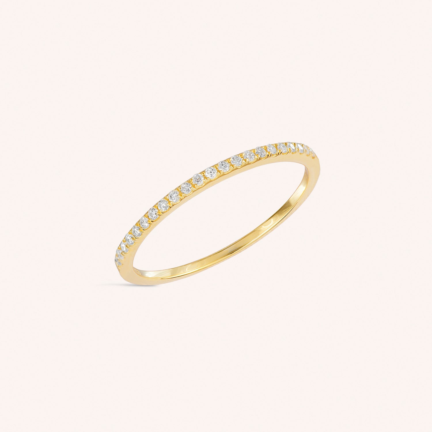 แหวนเพชรสุดคลาสสิกทองแท้ 14K