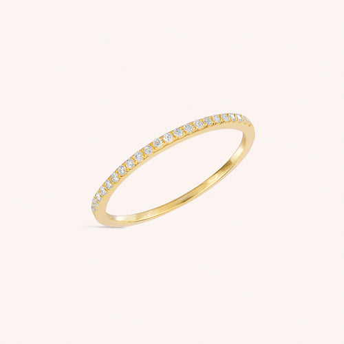แหวนเพชรสุดคลาสสิกทองแท้ 14K