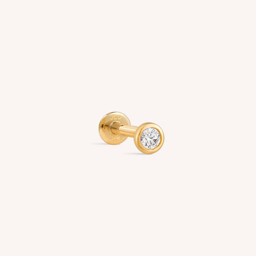 Solid gold hotsell baby earrings