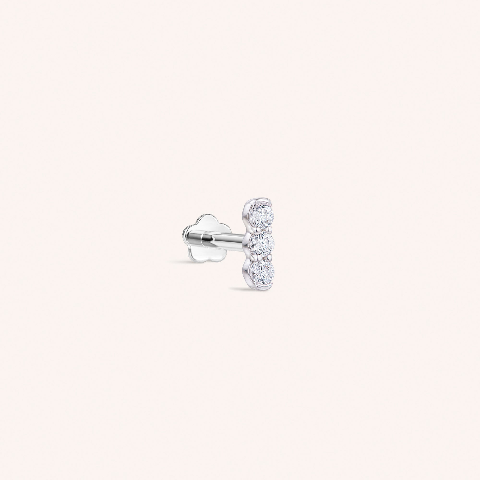 Color:White Gold
Post Length:6.5mm
Post Length:5mm
Post Length:8mm
