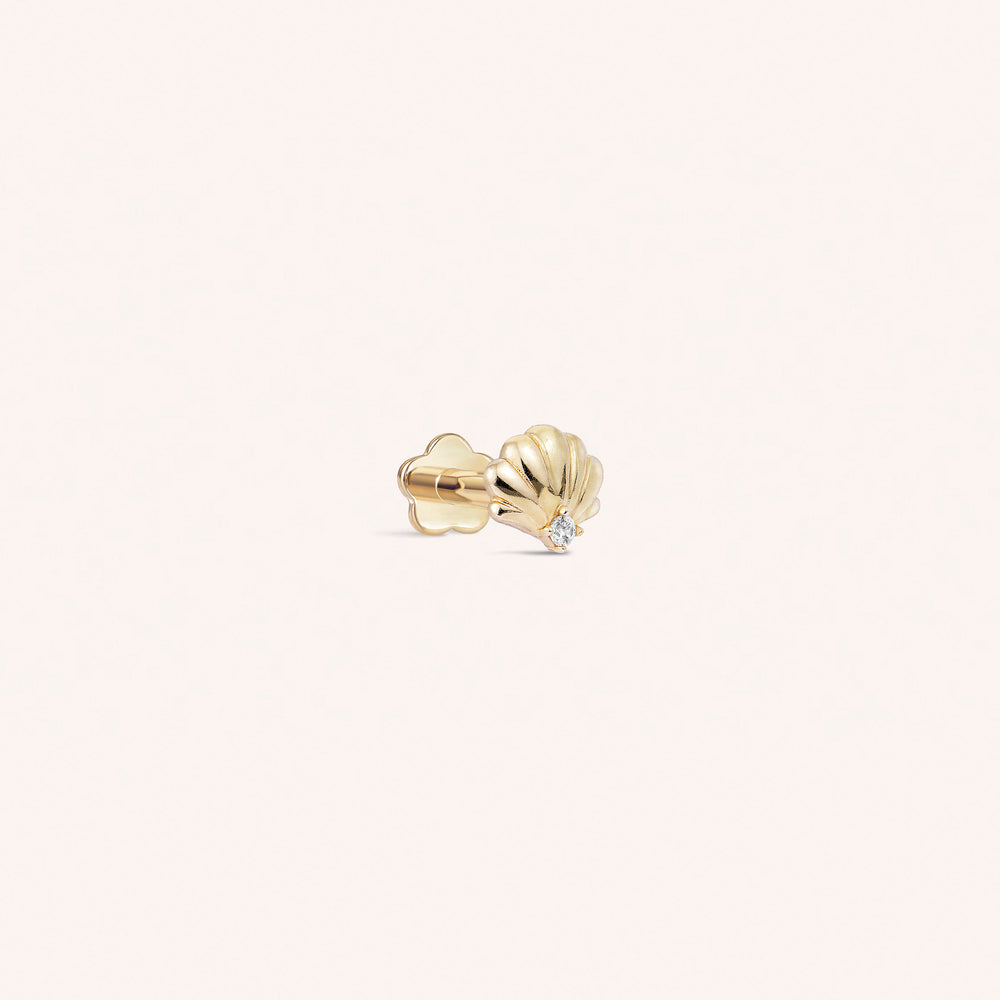 Orecchini A Conchiglia Oro E Rubini - Benzoni Gioielli - Foto 5