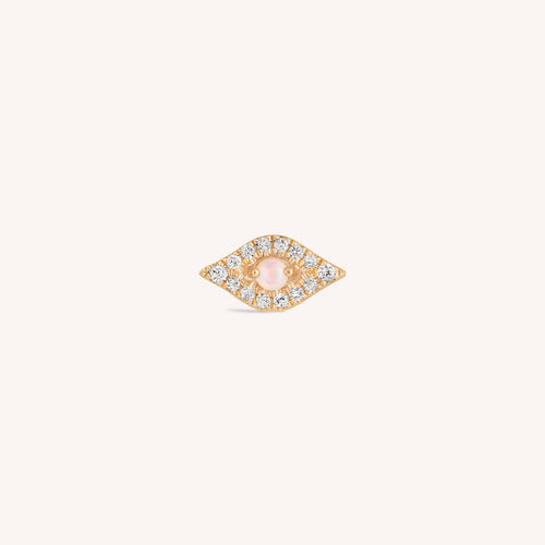 14K الذهب الصلب Opal Diamond Marquise Labret