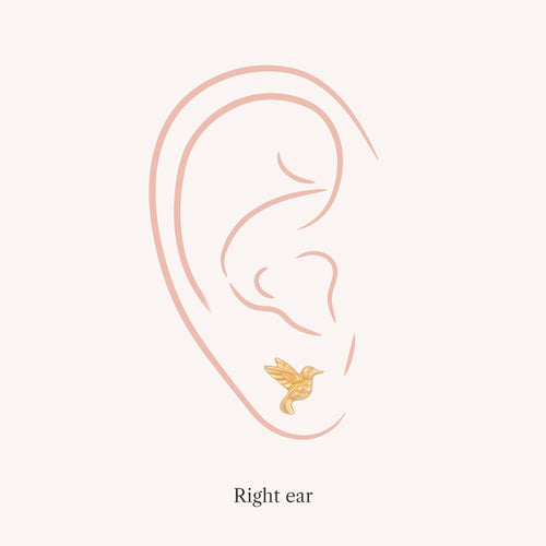 Color:Yellow Gold|Style:Right