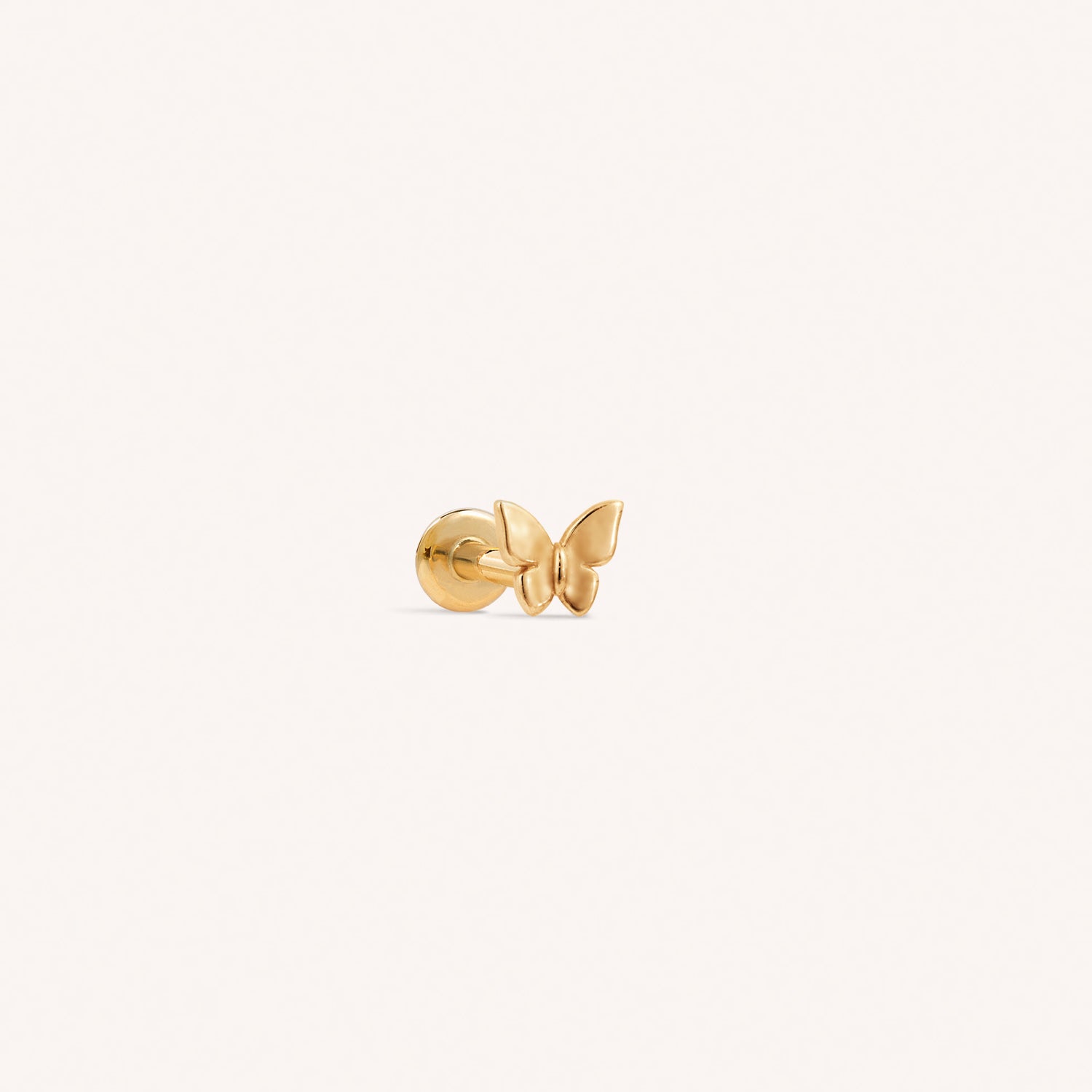 Solid 14k Gold Butterfly Earring Back