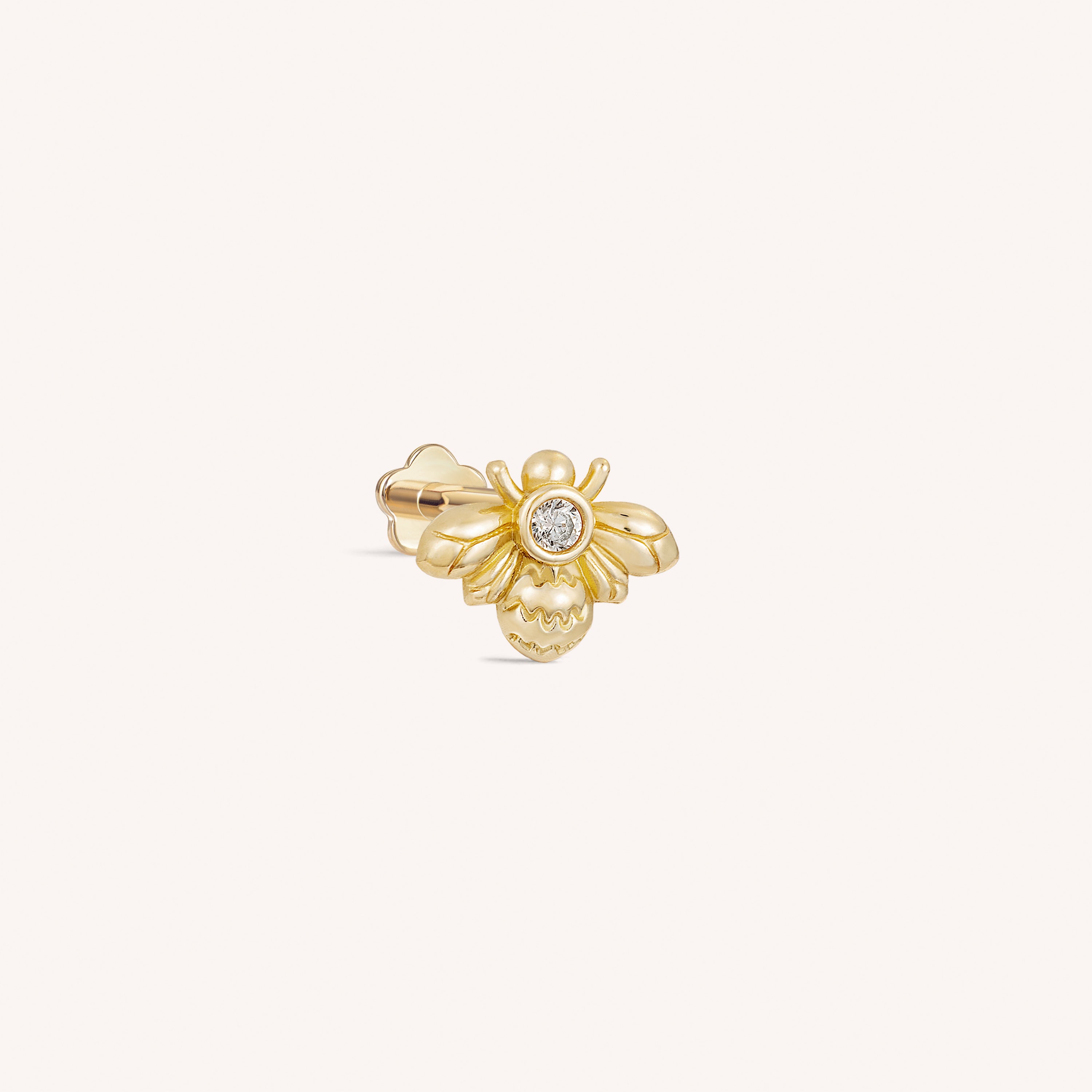 ピアス EOU STUDIO Easy Earcuff04 14K Solid Gold Single Bee Flat Back Earring – J&CO Jewellery
