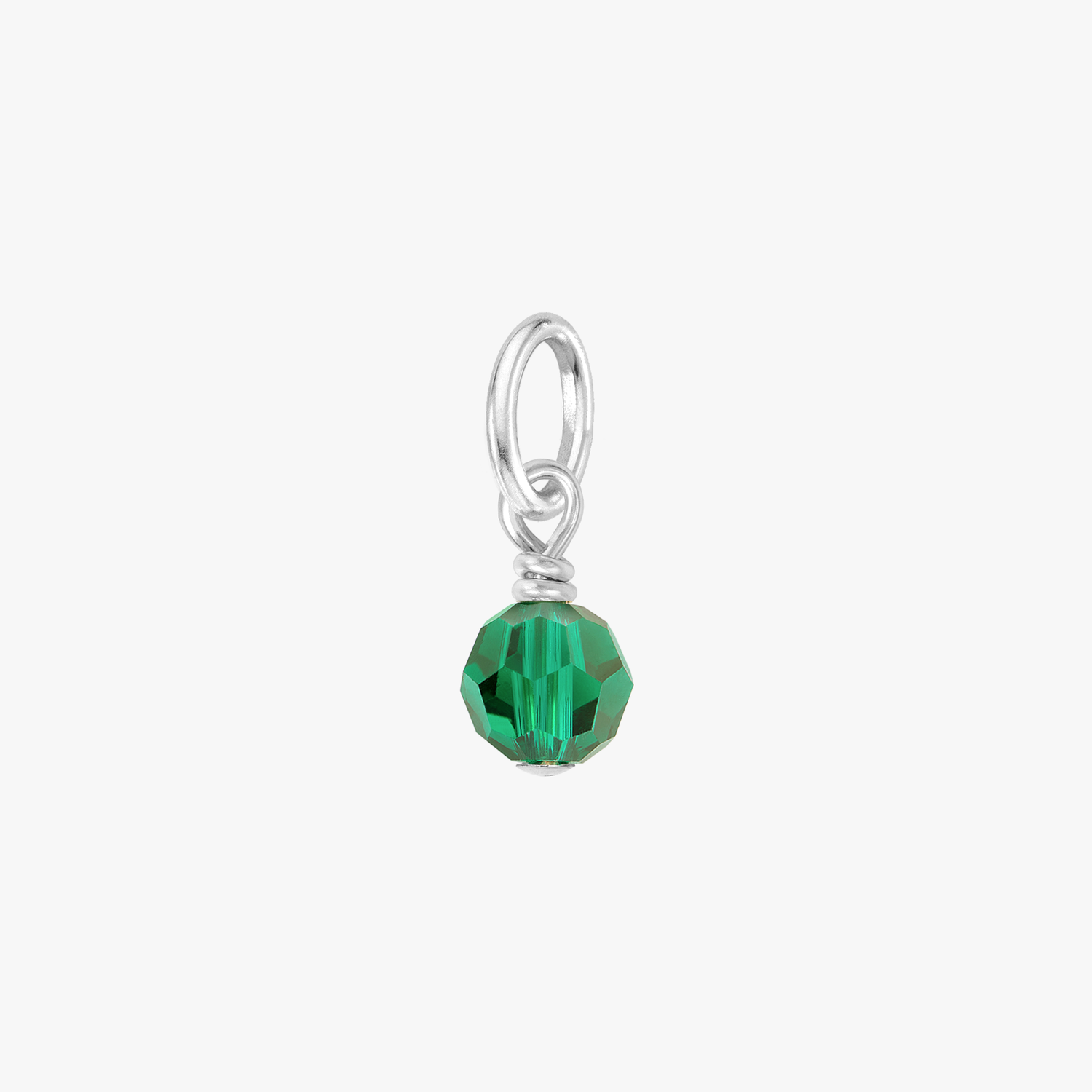 Color:Silver Birthstone Gem:Emerald