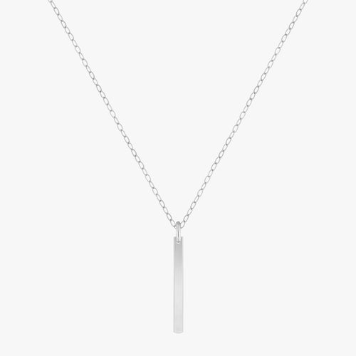 Sleek Vertical Bar Necklace