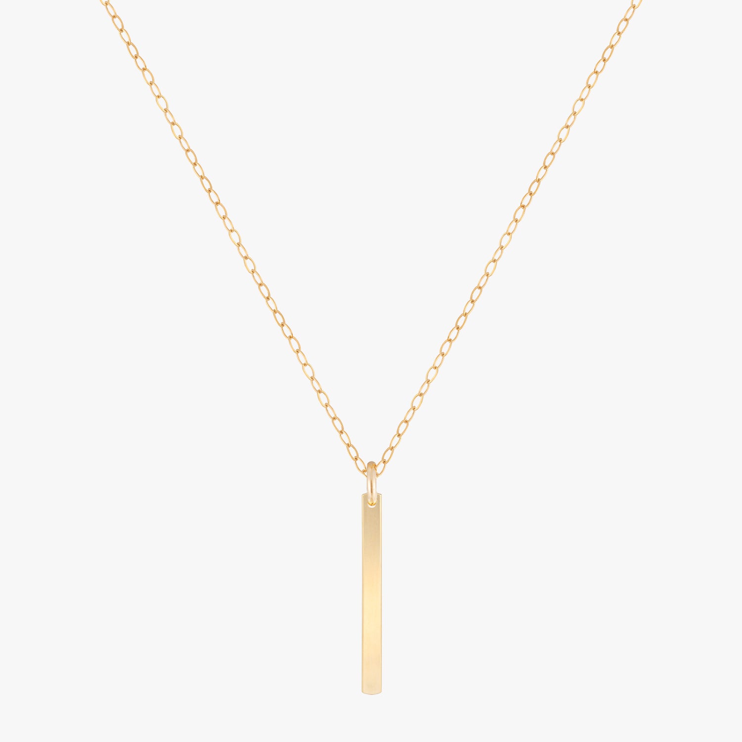 Sleek Vertical Bar Necklace