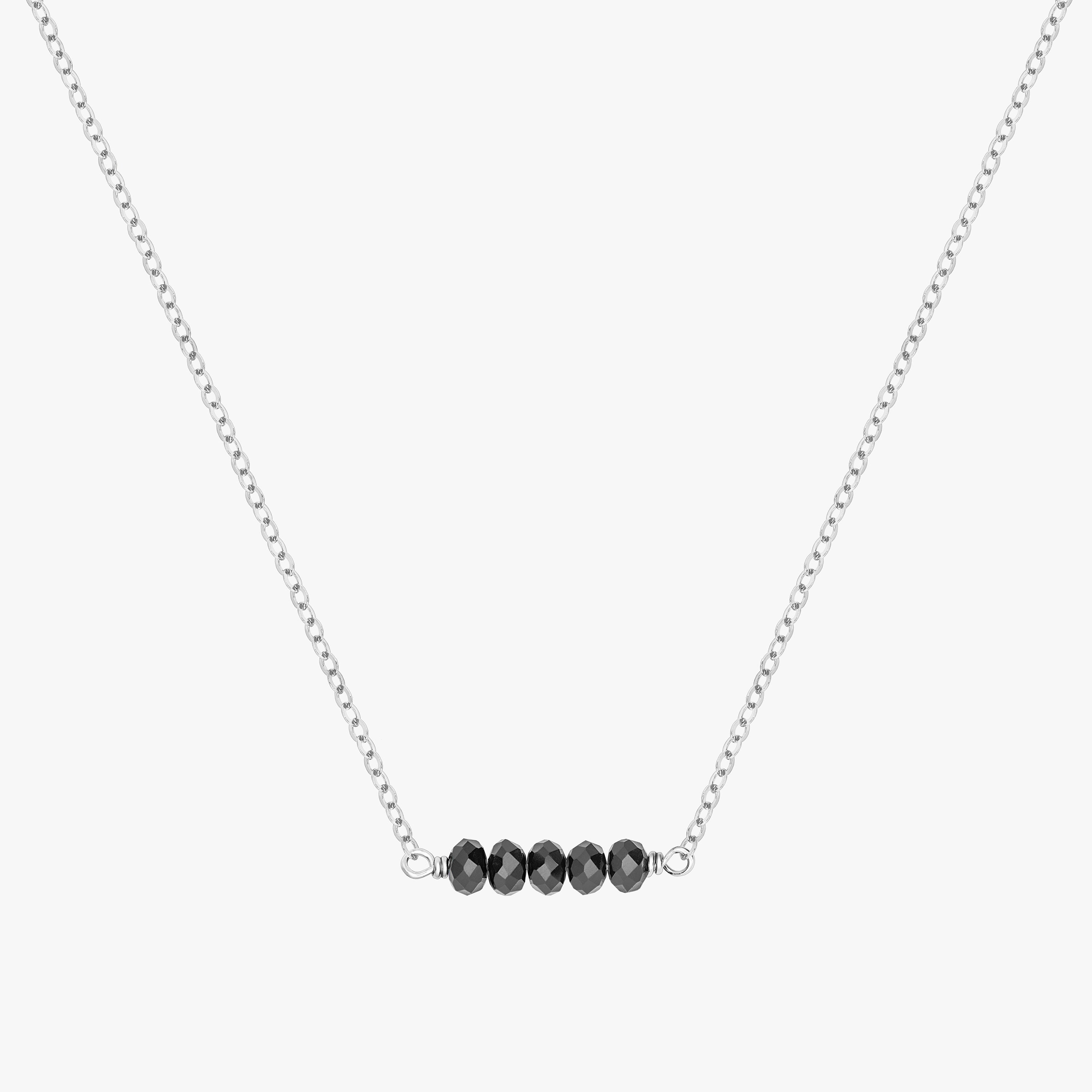 Minimal Black Nugget Bar Necklace – J&CO Jewellery