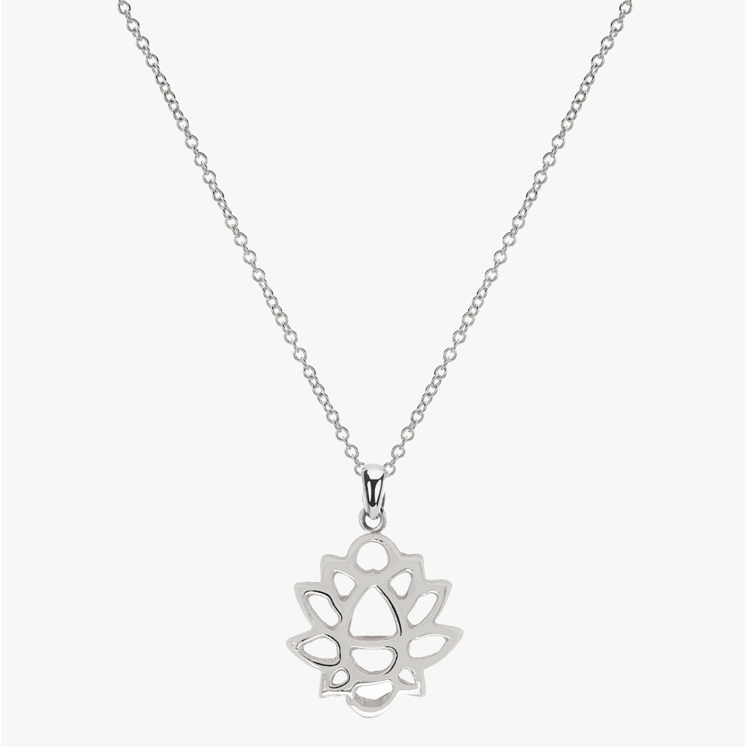 アクセサリー LOTUS SILVER NECKLACE GOLD Artgemsjewellry Silver Gold Polished Lotus Pendant 925