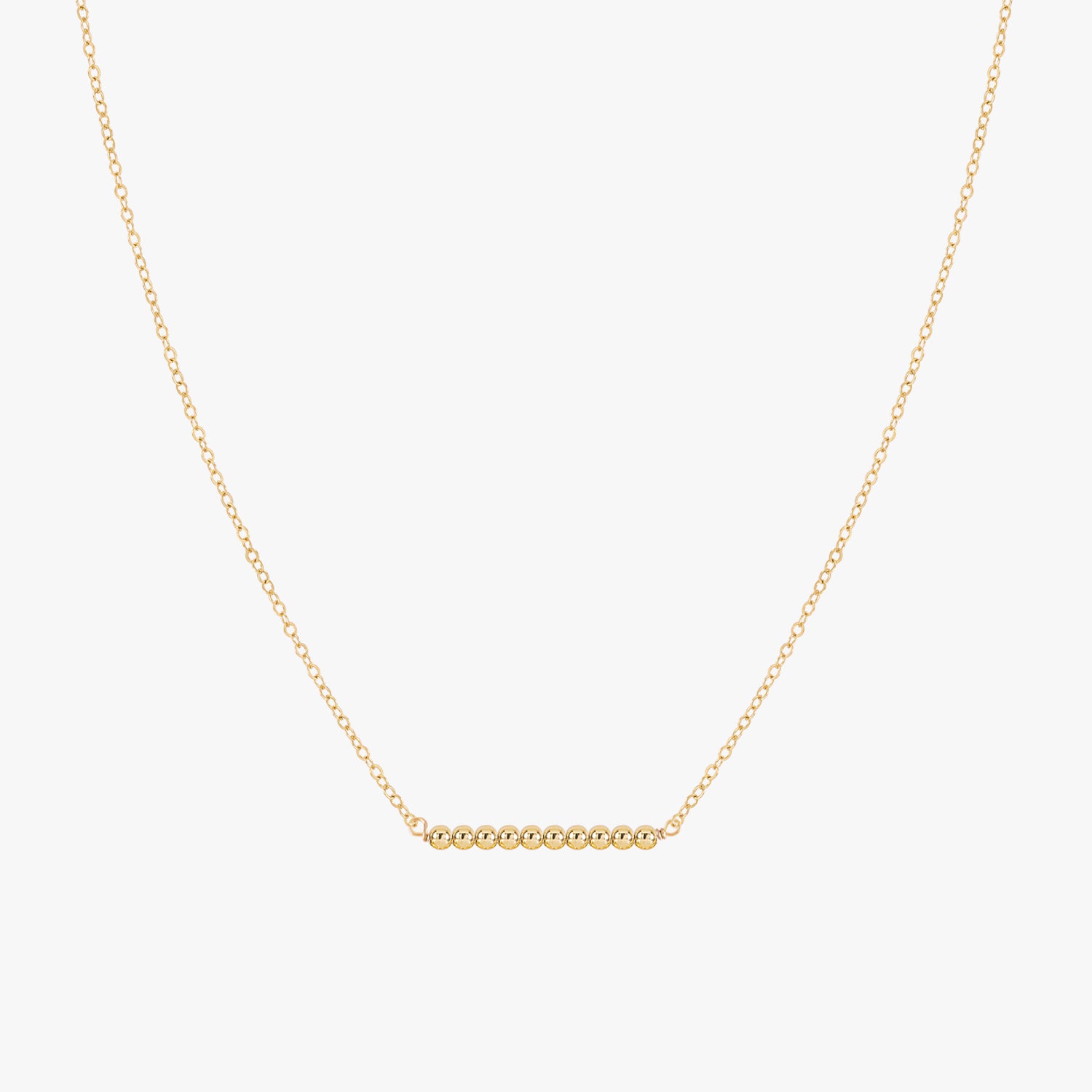 Minimalist Beads Bar Necklace