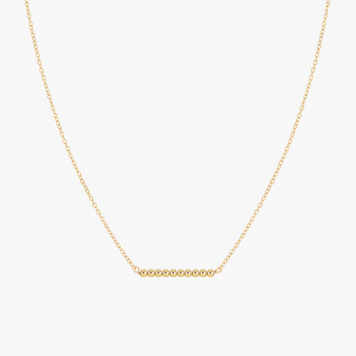 Minimalist Beads Bar Necklace