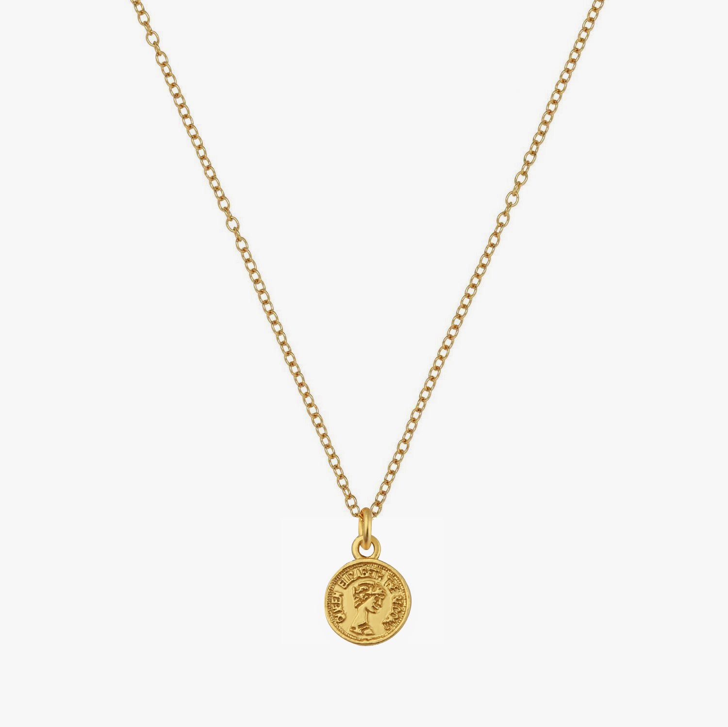 Mini Elizabeth Coin Necklace – J&CO Jewellery