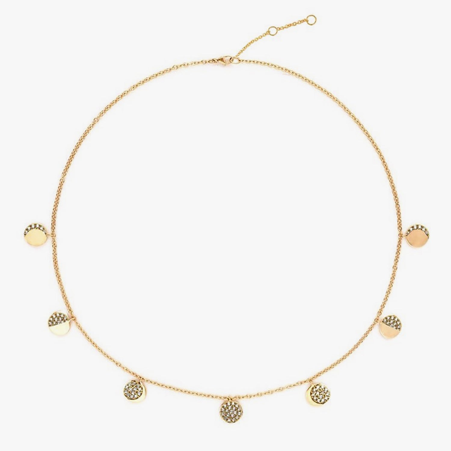 Sparkle Moon Phase Necklace