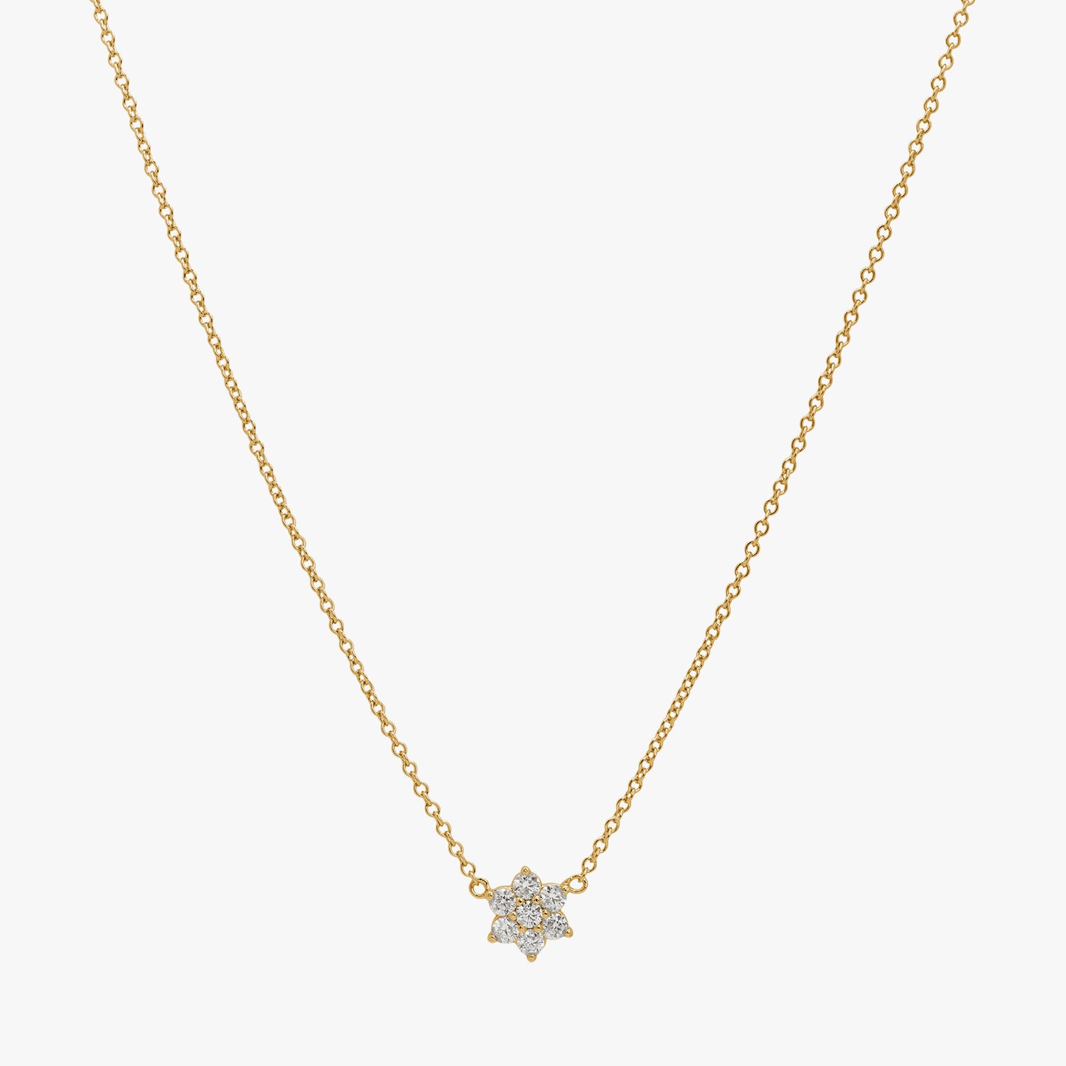 Pavé Flower Necklace