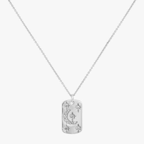 Shooting Moon Stars Necklace