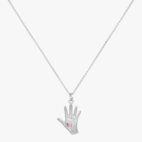 Evil Eye Palm Necklace