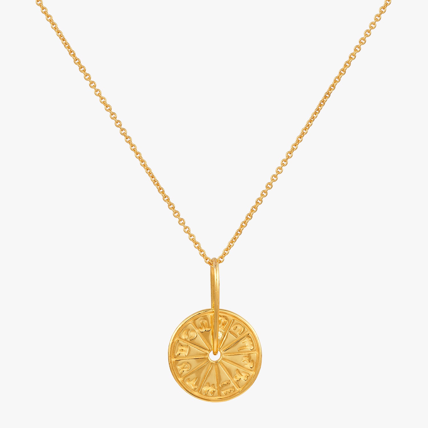 Amulet Wheel Charm Necklace