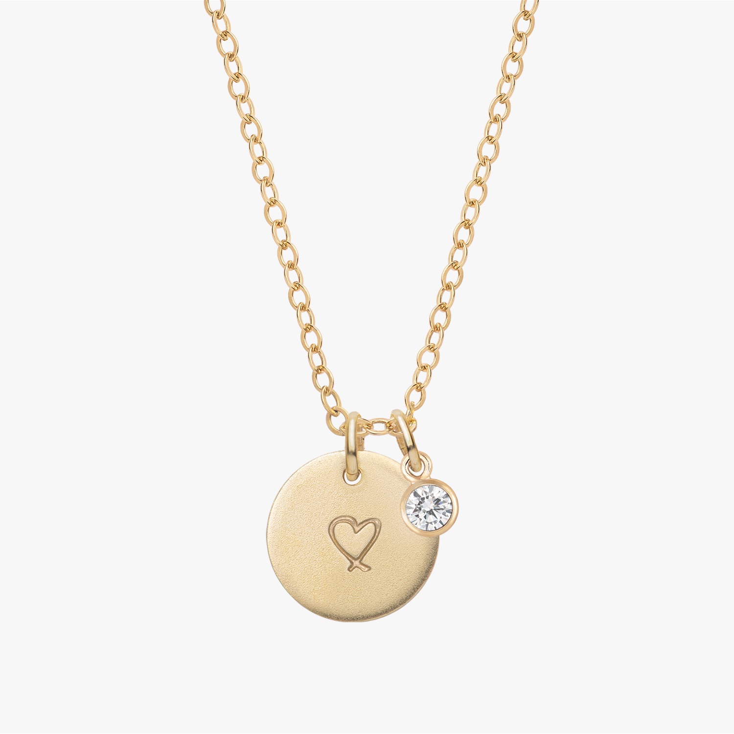 パーソナライズされたラブアイコンネックレス