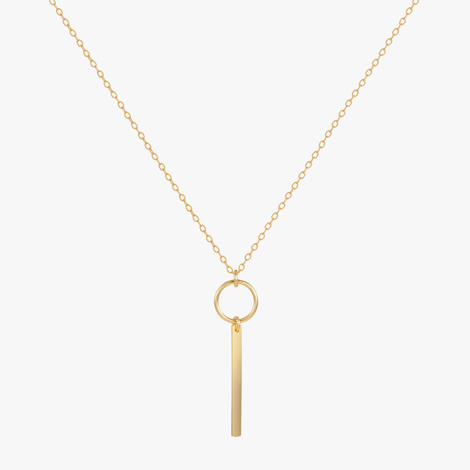 Circle Bar Necklace