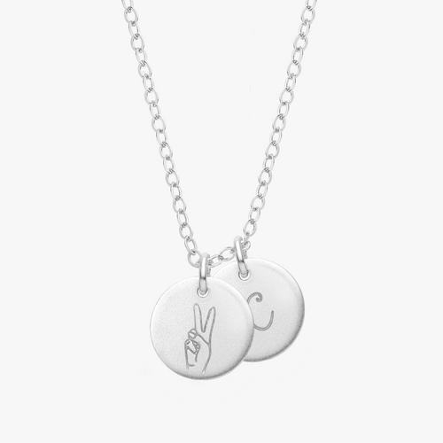 Collar inicial de tarot personalizado