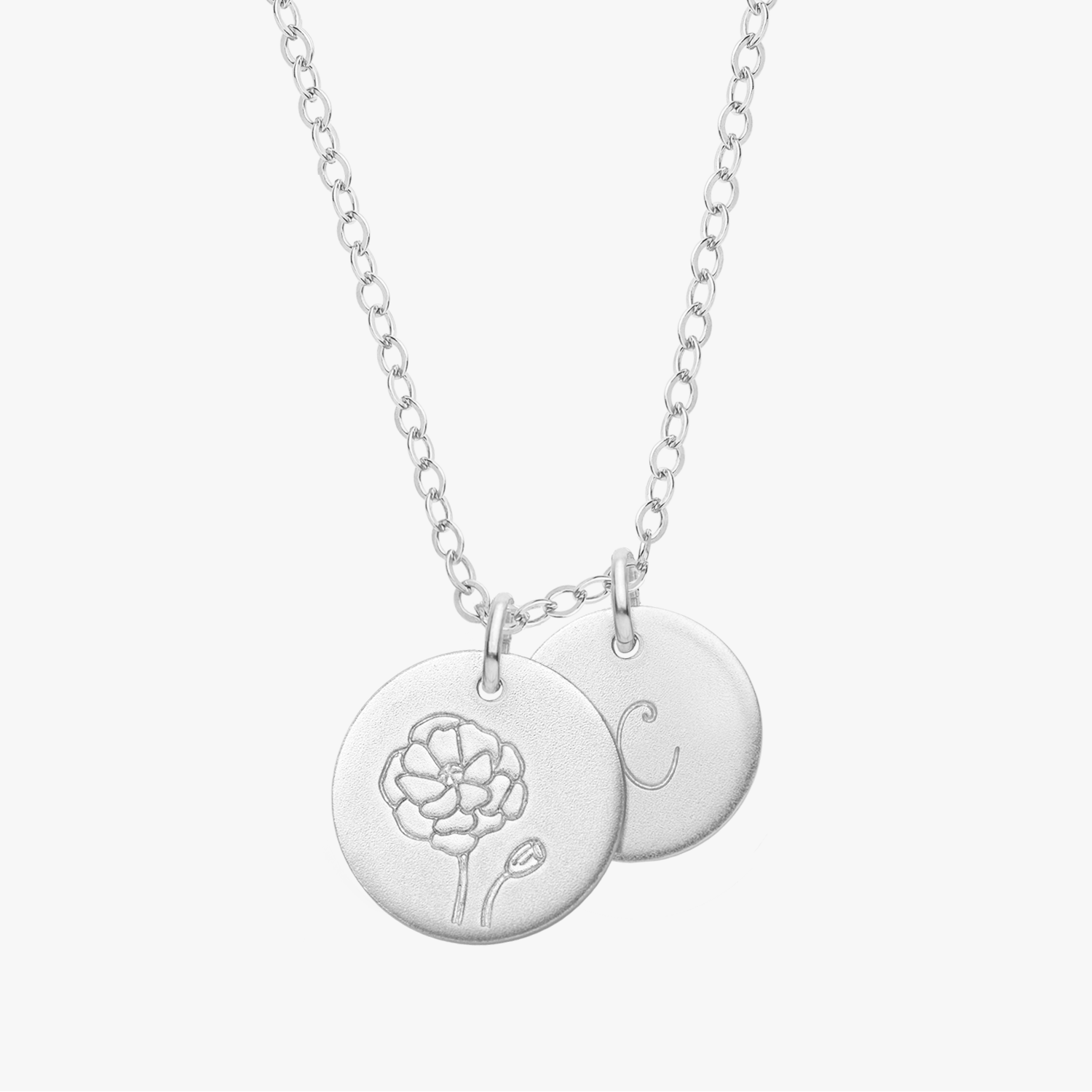Personalized Birth Flower Necklace