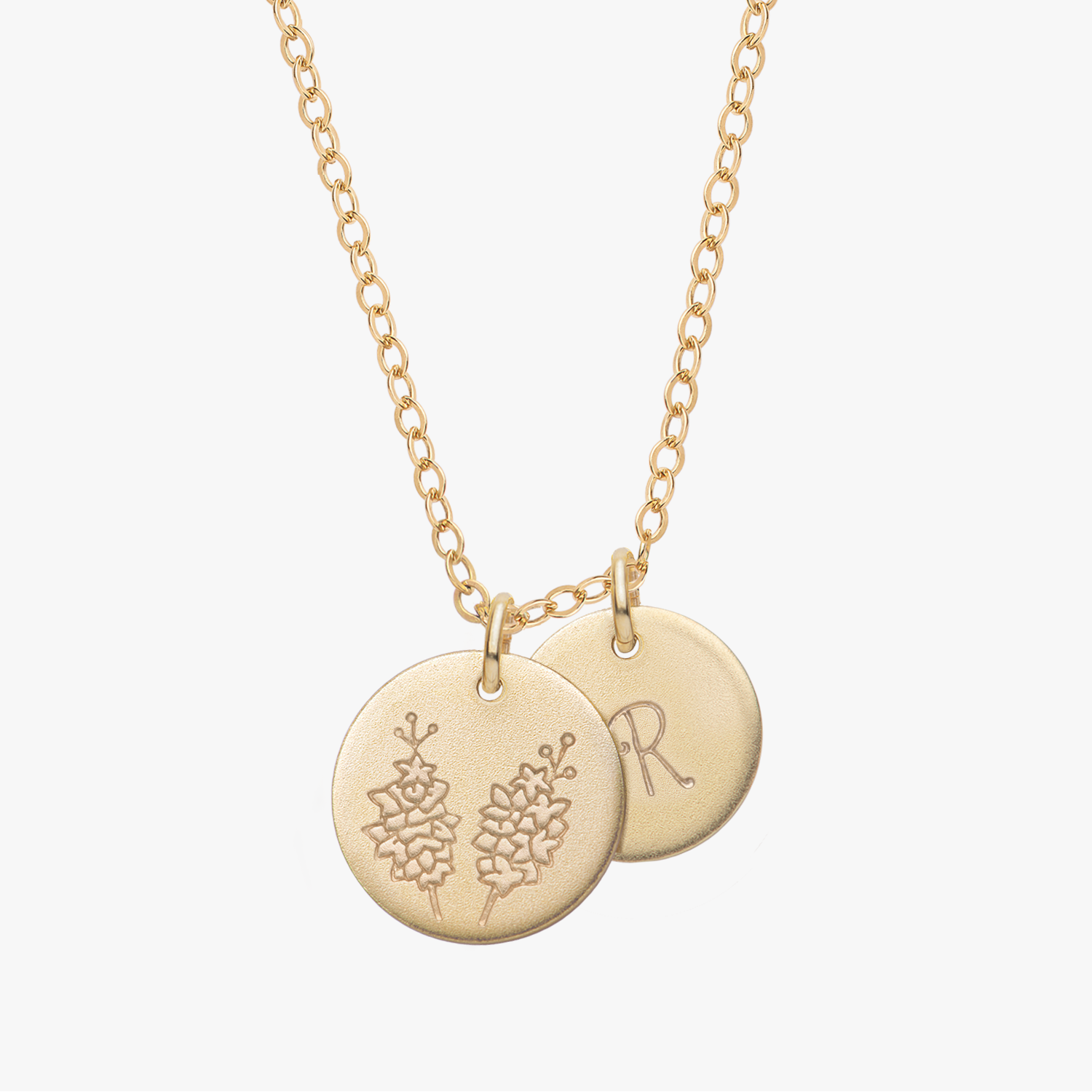 Personalized Birth Flower Necklace