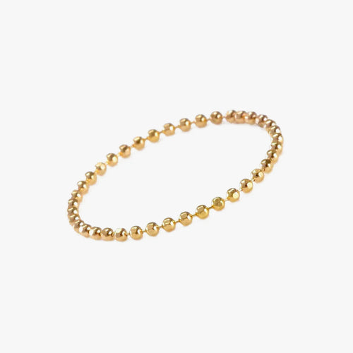 Baby Ball Chain Ring Gold