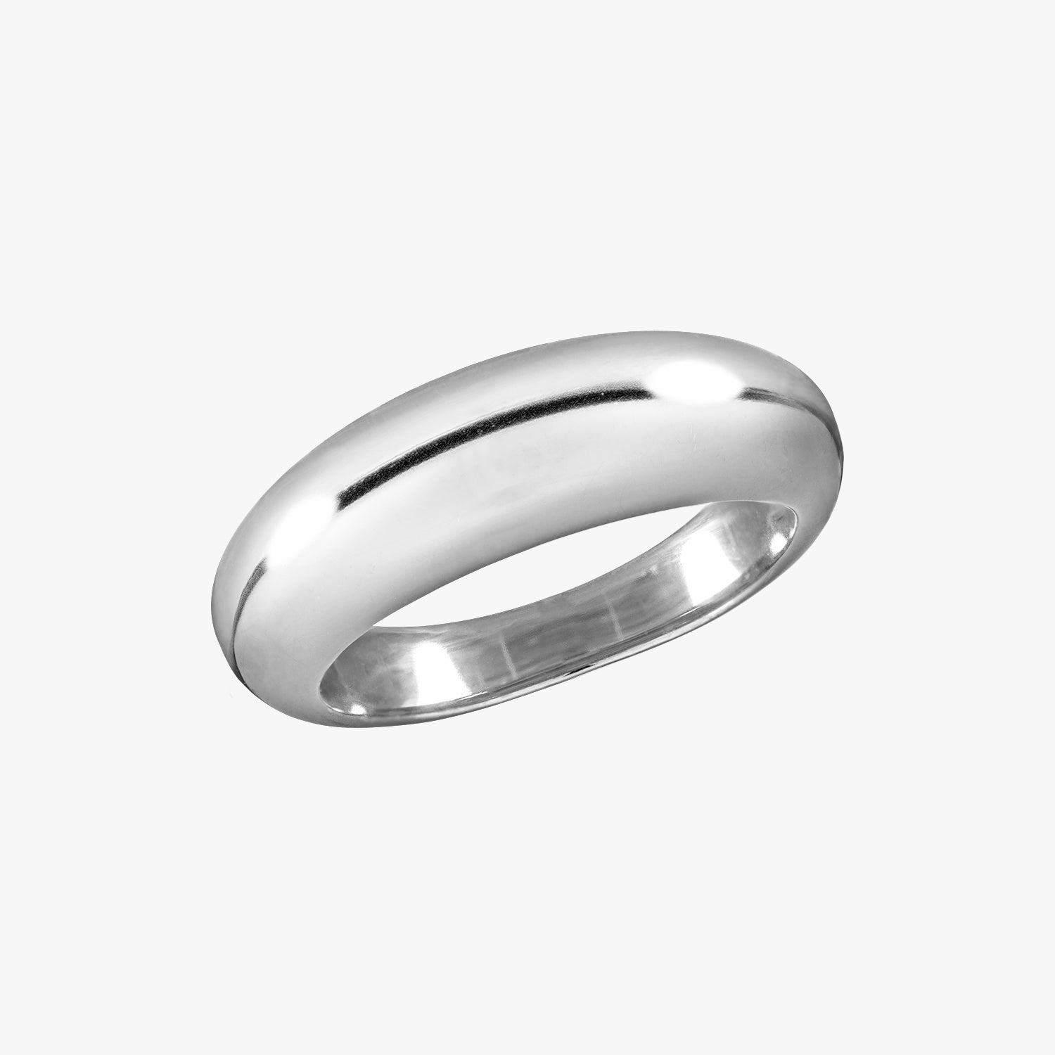 Kuppel Ring Silber