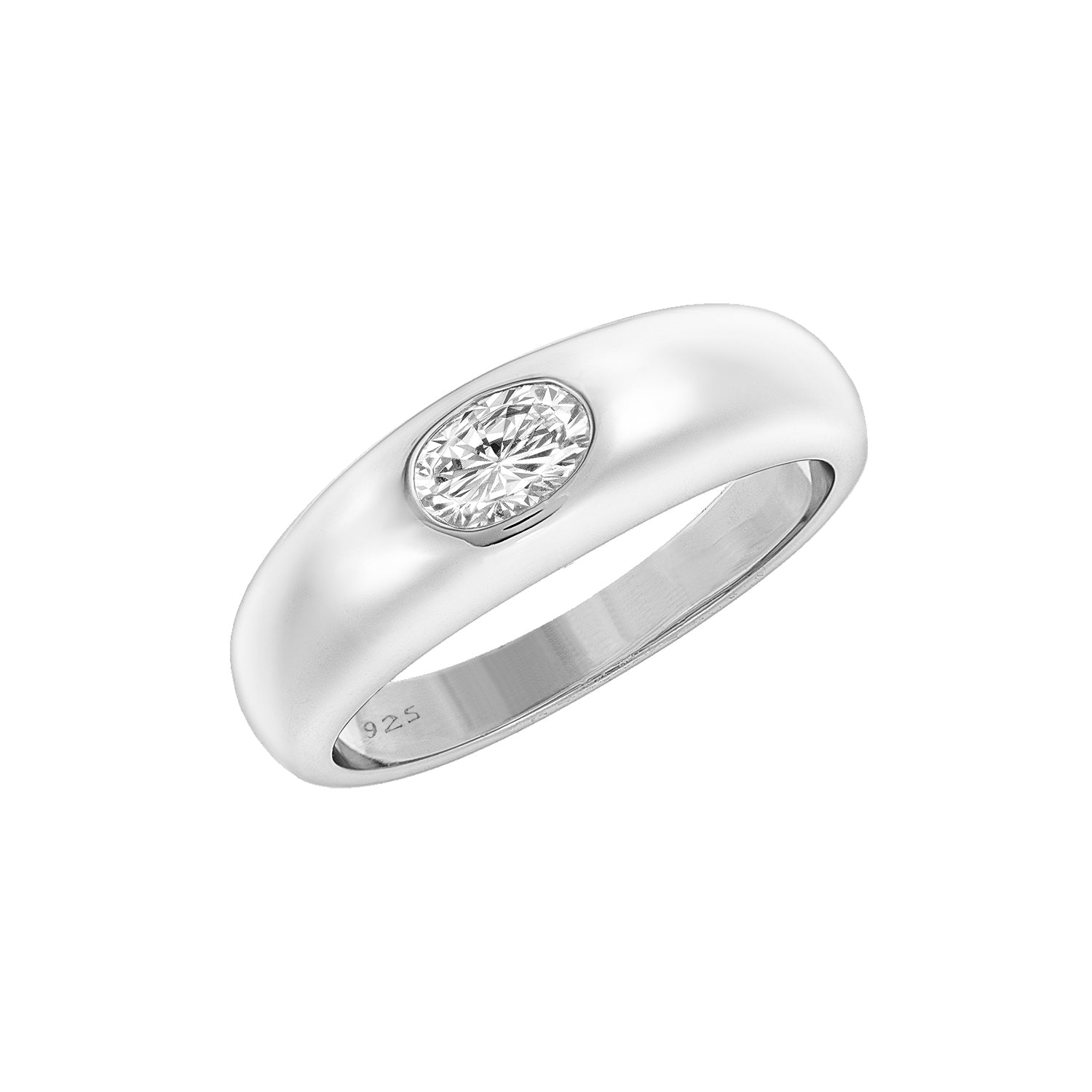 Marquise Dome Ring Silver – J&CO Jewellery