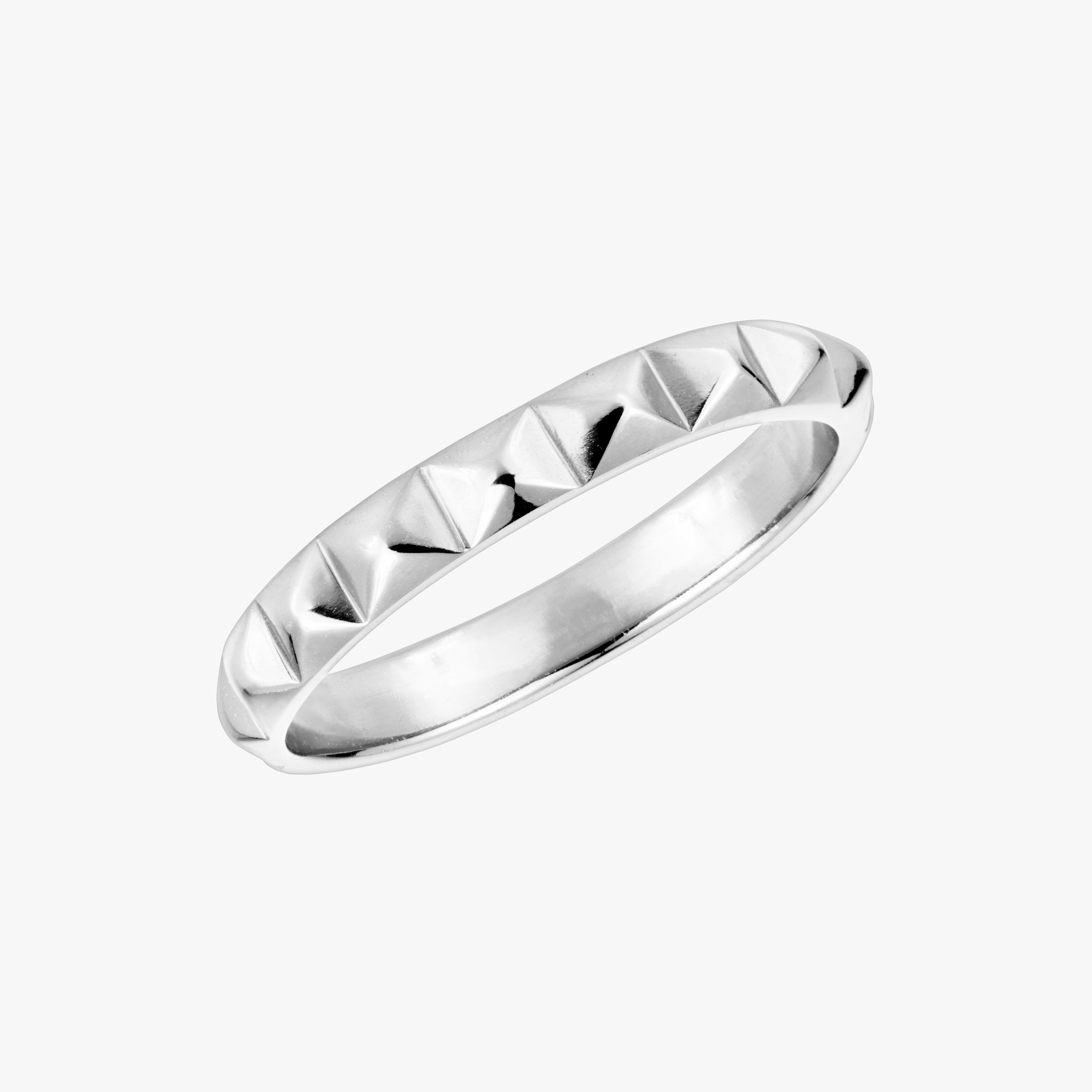 Nour Pyramid Ring Silver – J&CO Jewellery