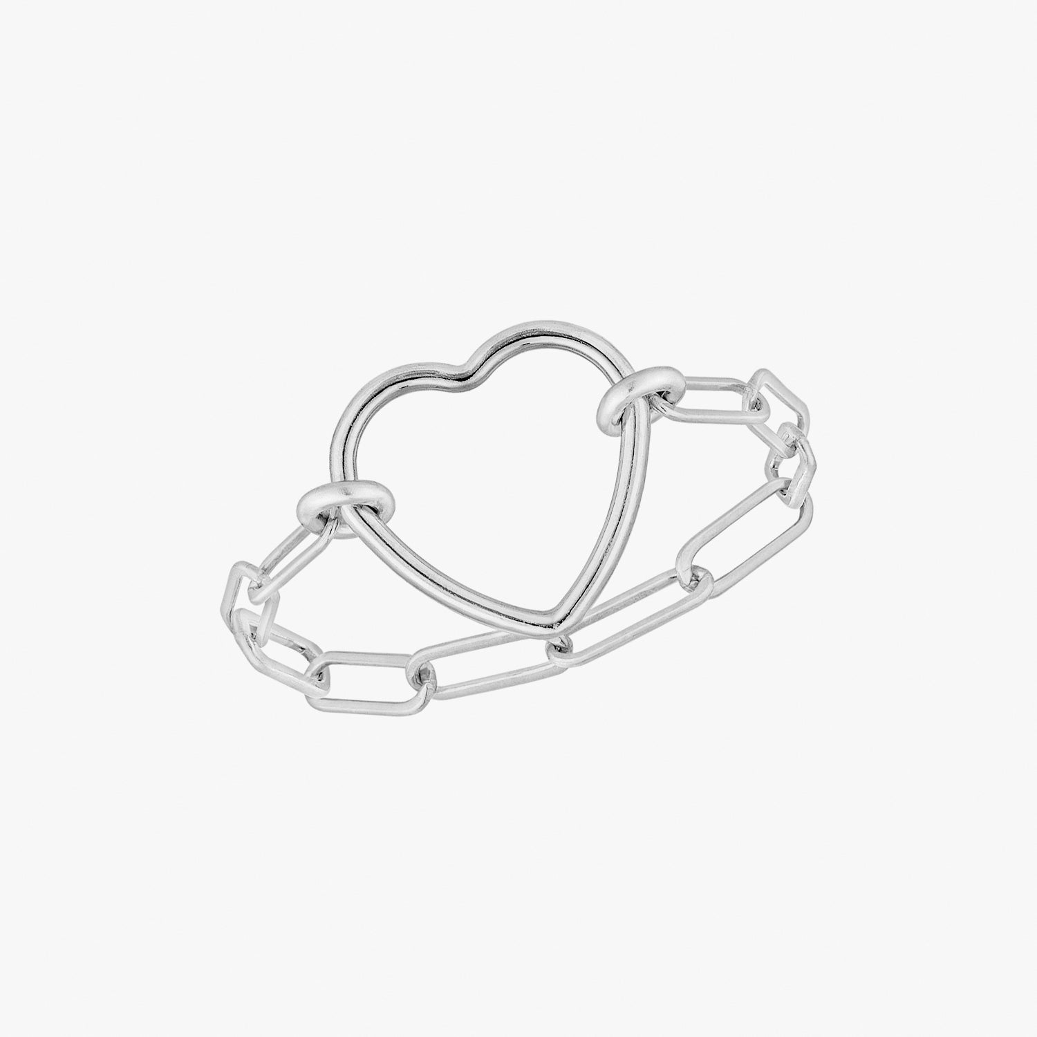 Verlieben Sie die Liebe Kette Silberring