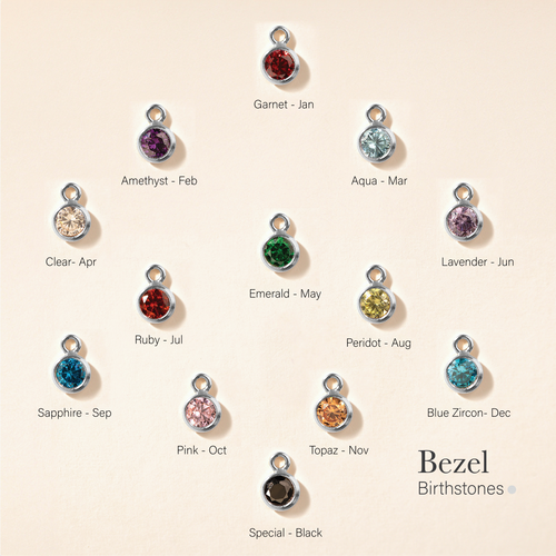 Personalized Birthstones Crystal Disc Bracelet