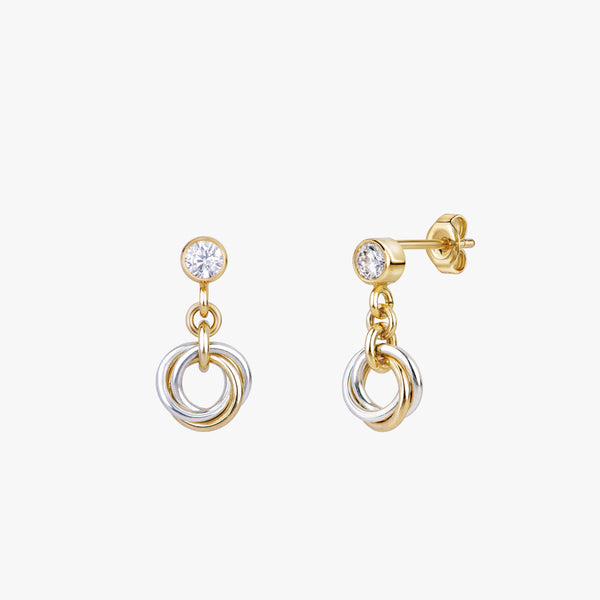 Sparkly Eternal Loops Dangle Stud earrings – J&CO Jewellery