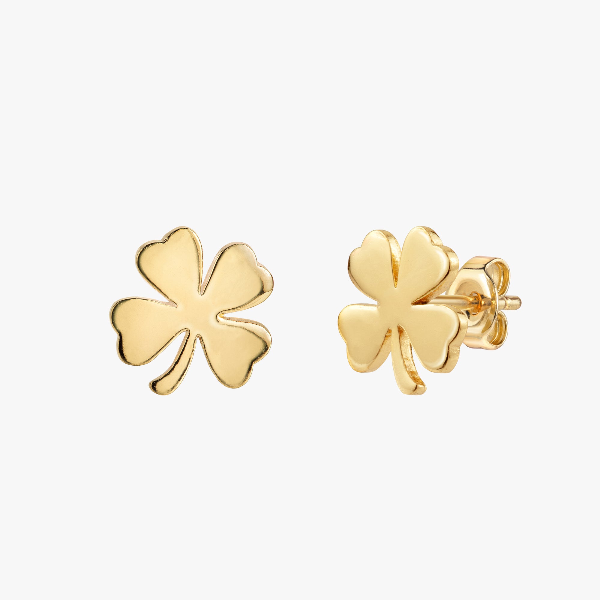 Shamrock Clover Stud Earrings