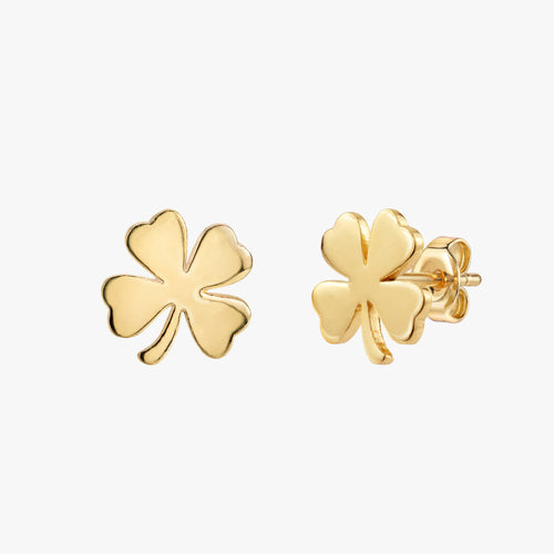 Shamrock Clover Stud Earrings