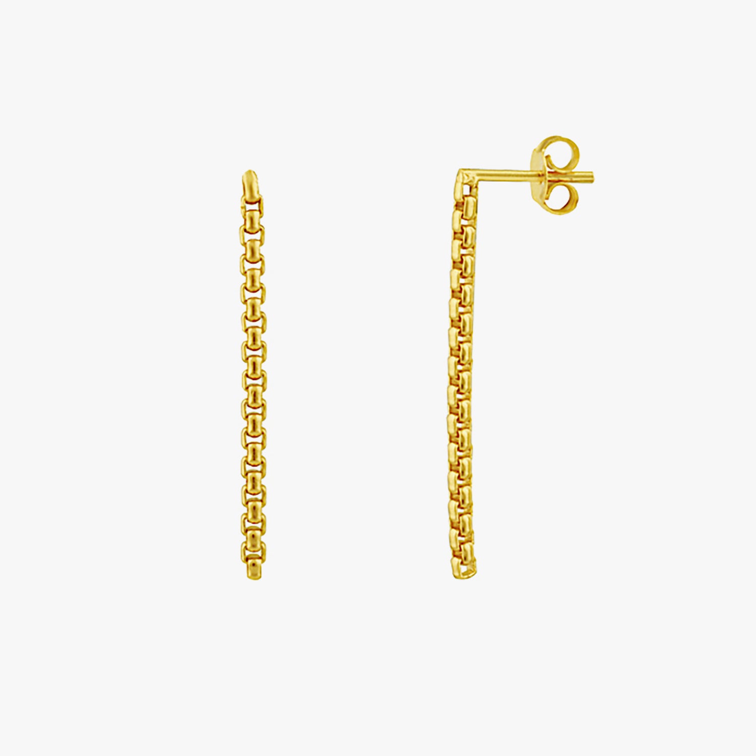 Pendientes de pernos de gota de cadena de enlaces