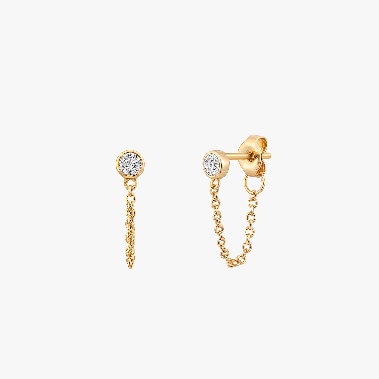 Sparkling Chain Stud Earrings – J&CO Jewellery
