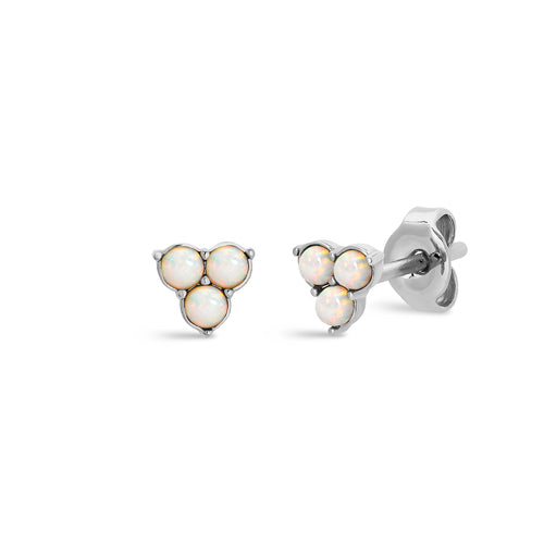 Triple Opal Stud Earrings – J&CO Jewellery