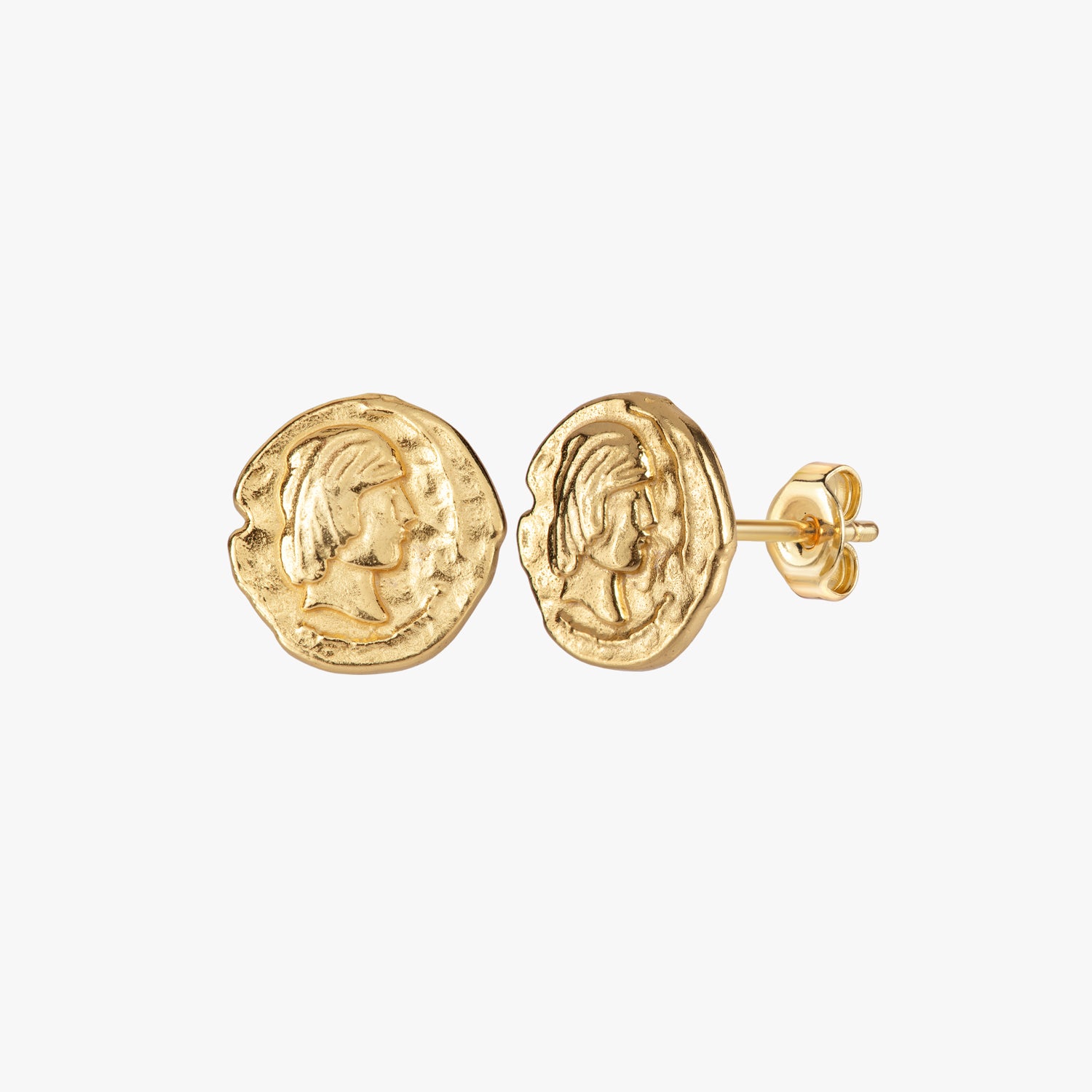Vintage Medallion Stud Earrings – J&CO Jewellery
