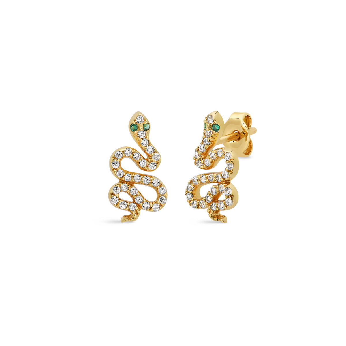 Sparkly Snake Stud Earrings – J&CO Jewellery