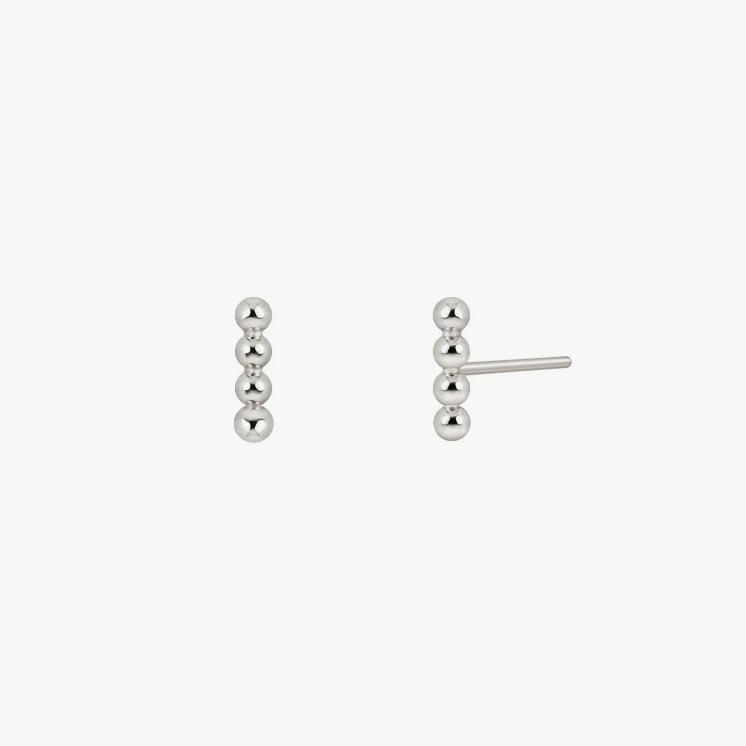 ピアス Bubble Earring (Silver) Sterling Silver Mini Bubble Hoops – Leigh Miller