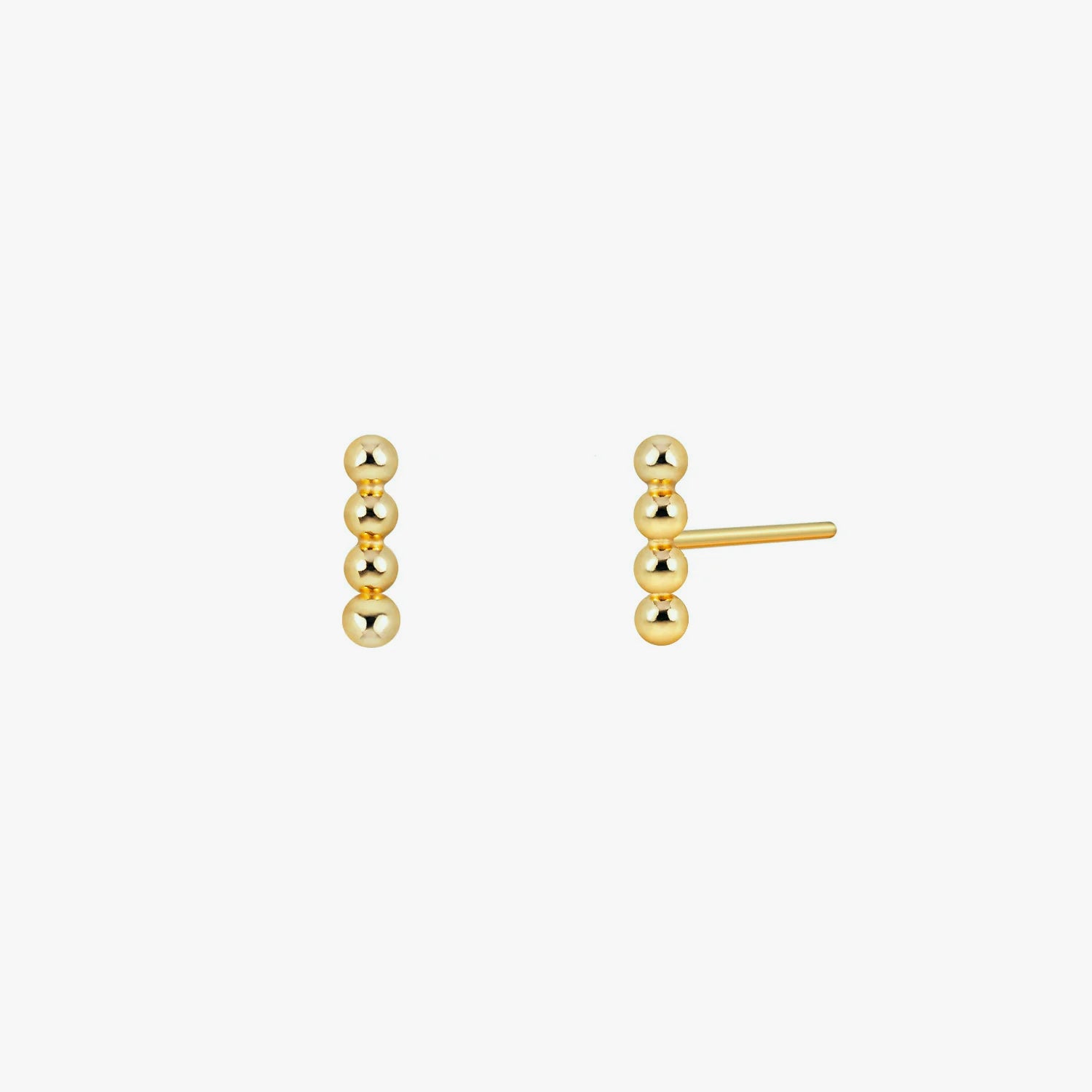 Bubble outlet bar earrings