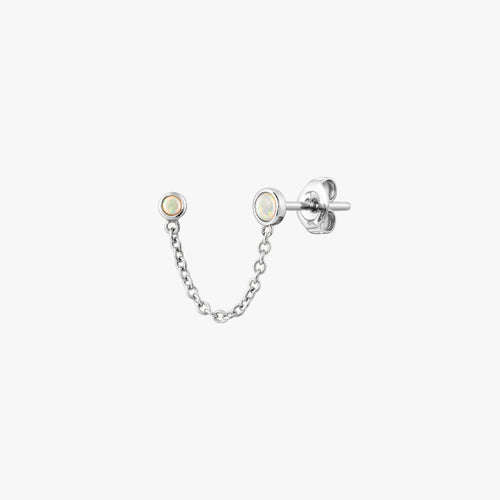 Opal ketting oorbel