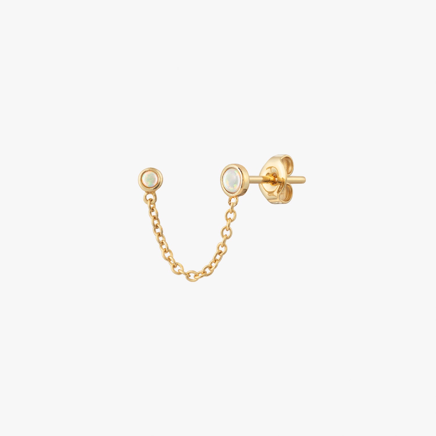 Opal ketting oorbel