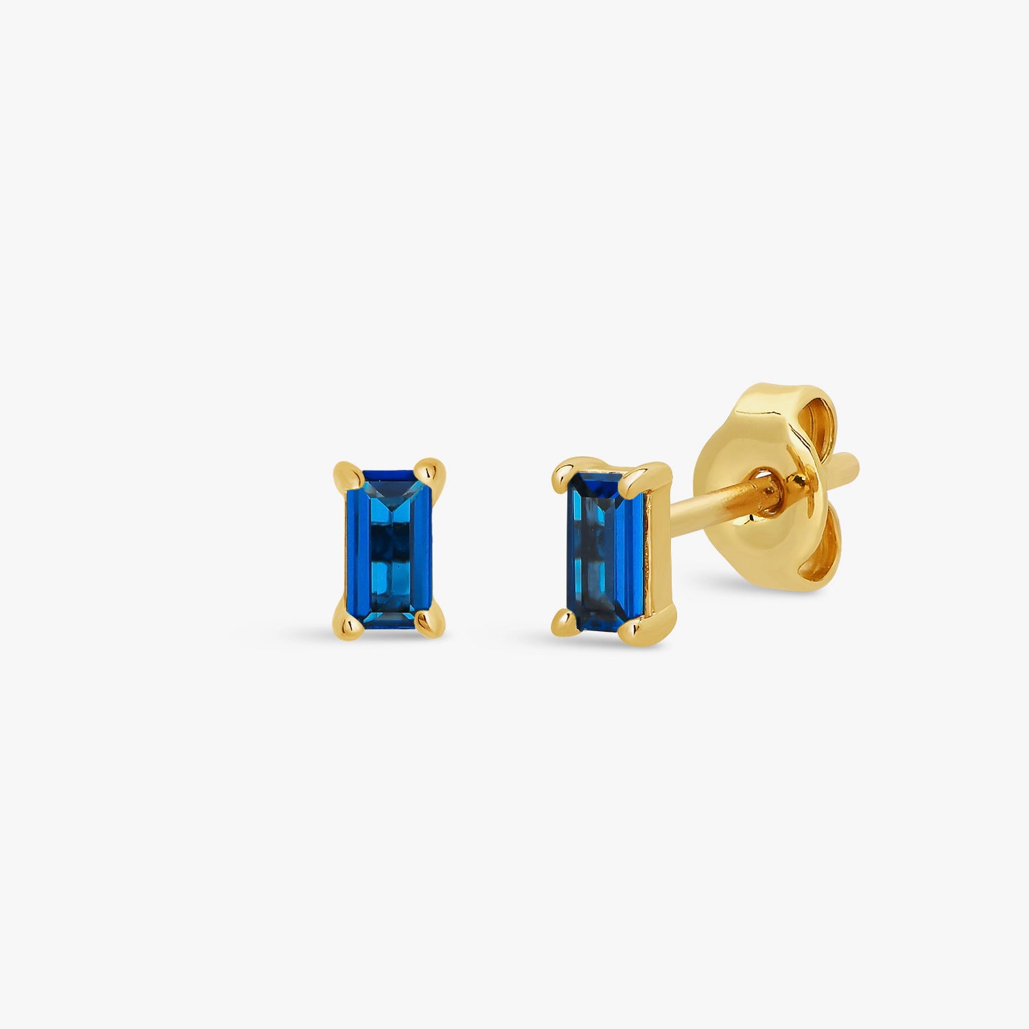 Blue Spinel Baguette Stud Earring – J&CO Jewellery
