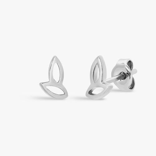 Cut-Out Leaf Stud Earrings