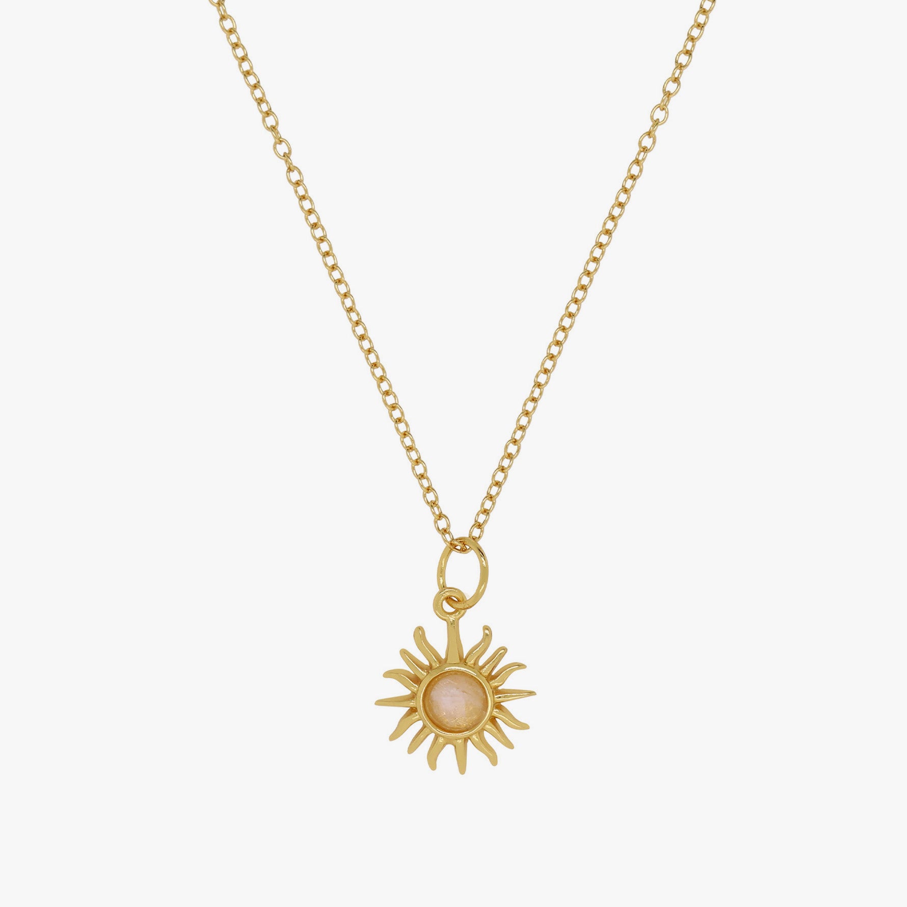 Moonstone Sun Necklace – J&CO Jewellery