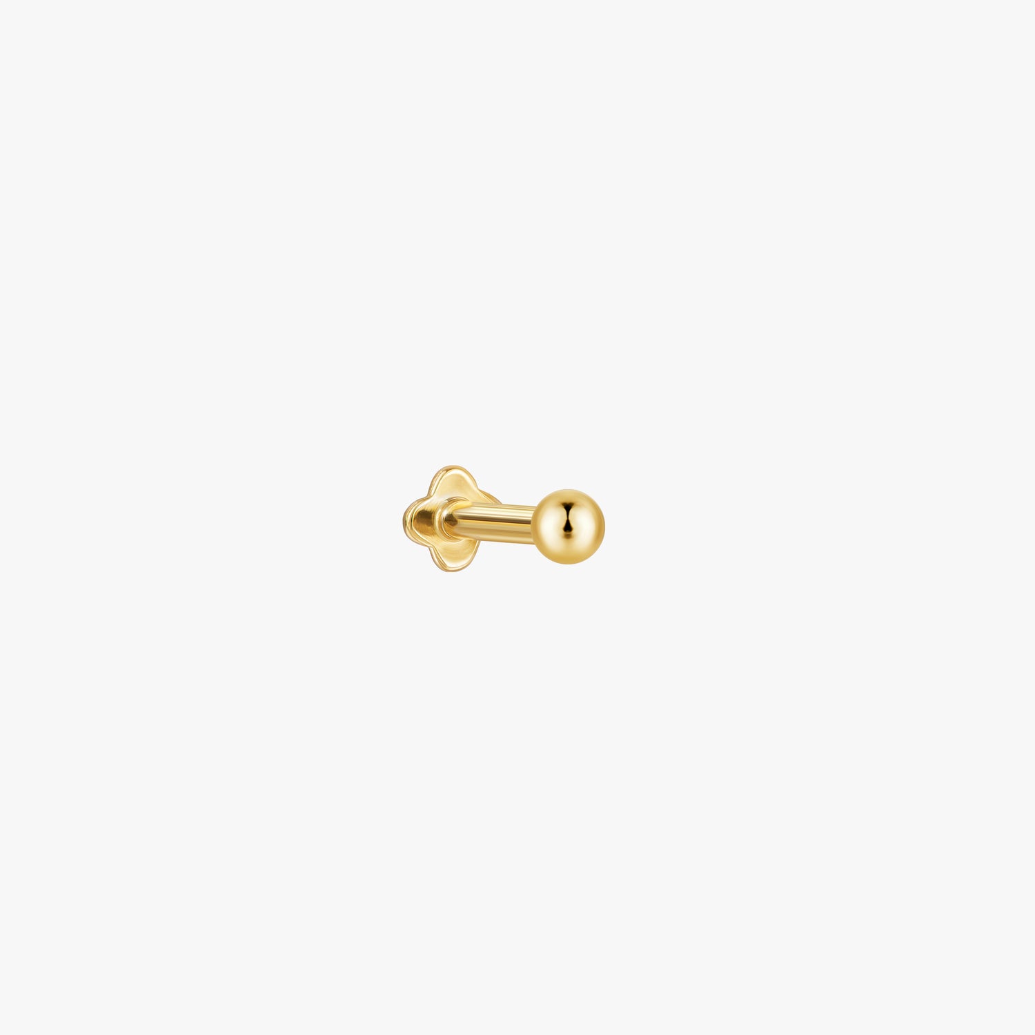 J&CO Jewellery 14K Solid Gold Ball Stud Earrings 3mm